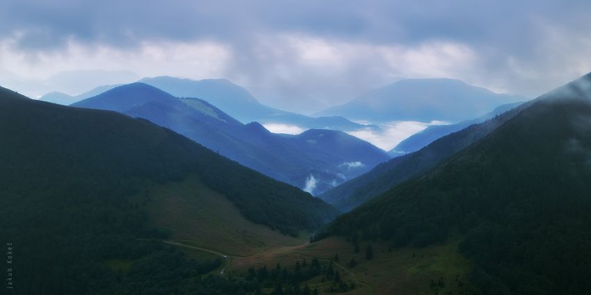 Pohled na Medziholie, Malá Fatra