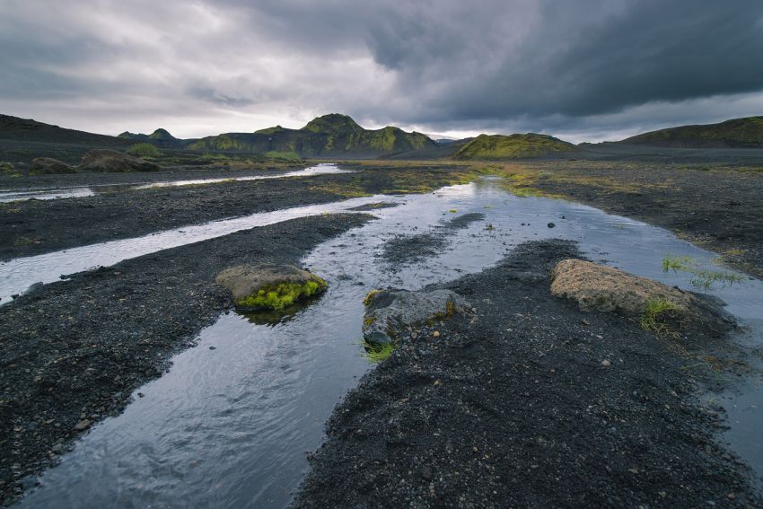 Laugavegur trek, Island