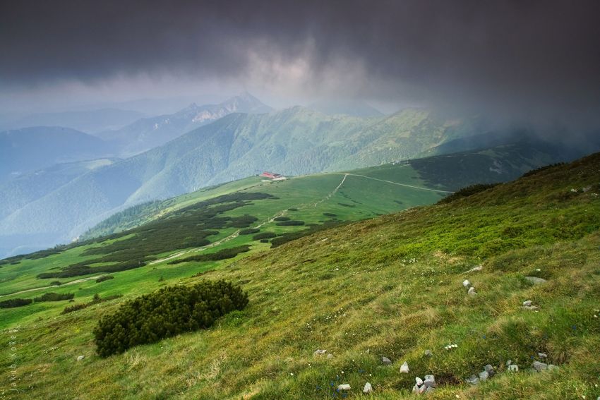 Pohled na Snilovské sedlo, Malá Fatra