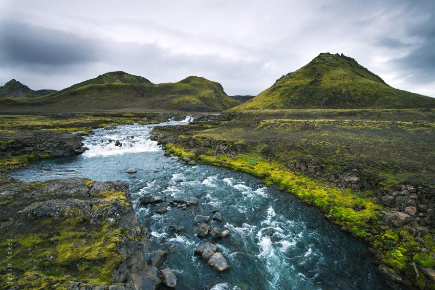 Laugavegur trek, Island