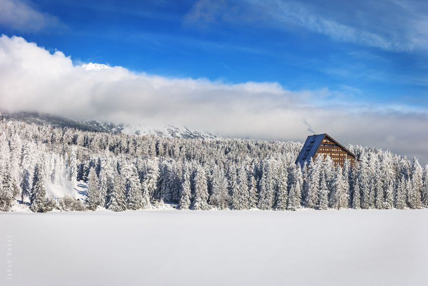 Štrbské pleso v zimě