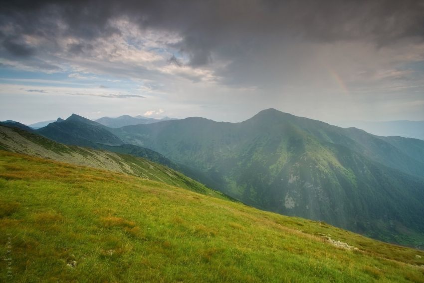 Pohled na Baranec, Roháče