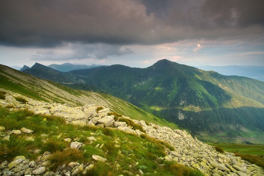 Pohled na Baranec, Roháče