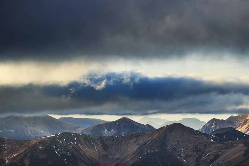 Západní Tatry z Vyšného Kôprovského sedla