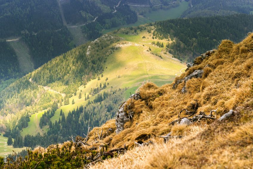 Cestou na Schneeberg, Rakousko