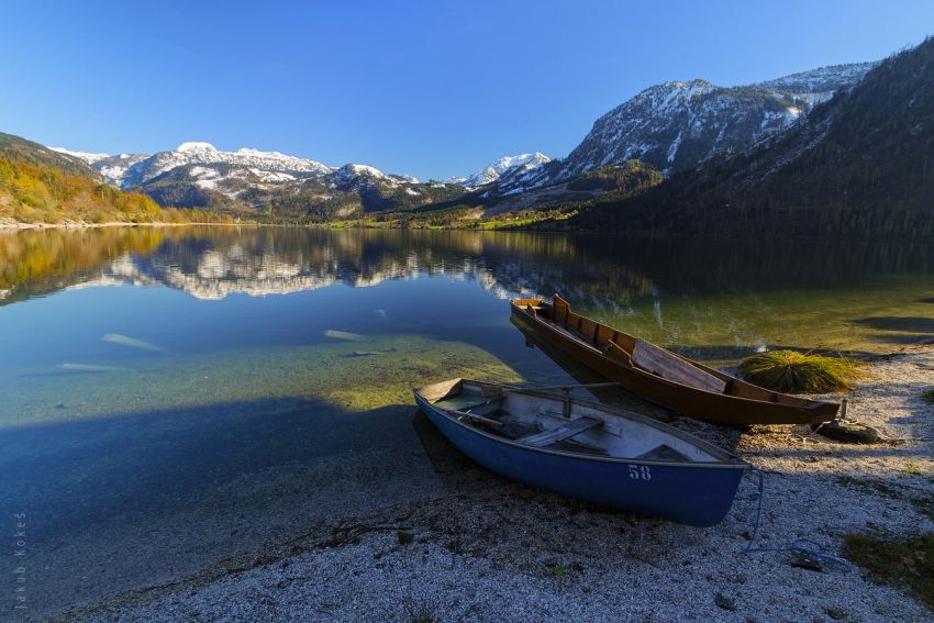 Jezero Grundlsee, Rakousko